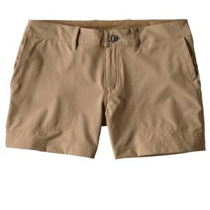 PATAGONIA Happy Hike Shorts Style #21231 Mojave Khaki Tan Pockets Cargo Sz 6